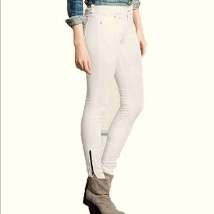 Rag & bone white ankle skinny jeans size 24 (jn1)